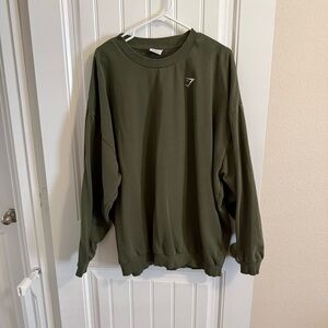 Gymshark Oversized Olive Crew Neck